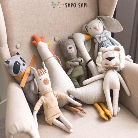  Gấu mèo nhồi bông sạch phong cách Bắc Âu 