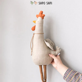  Gà trống nhồi bông sạch phong cách Bắc Âu 