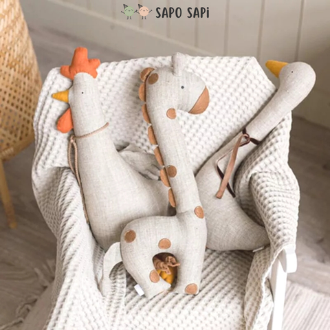  Gà trống nhồi bông sạch phong cách Bắc Âu 