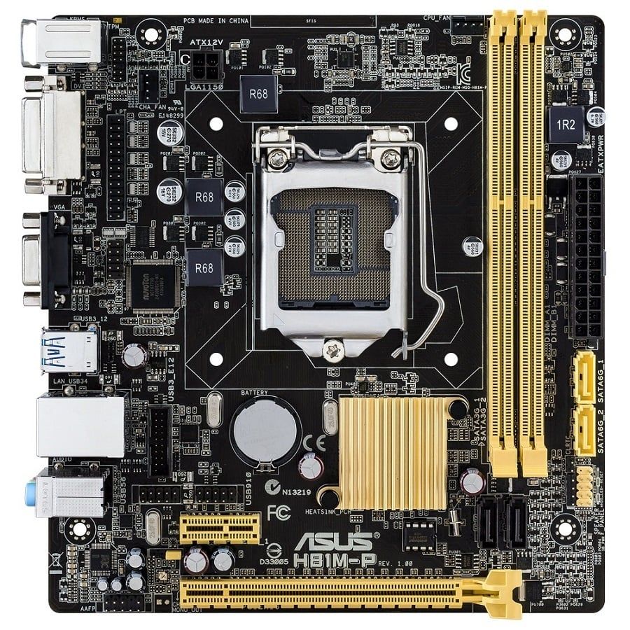 Mainboard ASUS H81MP (Đã qua sử dụng) MÁY TÍNH SÓC NÂU