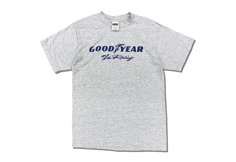  Goodyear Logo Racing Sport Car Tires Garage Mechanic Tultex Tag Tee Grey 