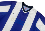  Vintage 90s Nike Striped Jersey White Blue 