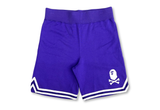  Bape x Pirates Crossbone Basketball Sweat Short Purple 