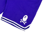  Bape x Pirates Crossbone Basketball Sweat Short Purple 
