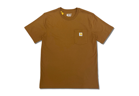  Carhartt Relaxed Fit Heavyweight Short-Sleeve Pocket "C" Graphic Tee Brown 