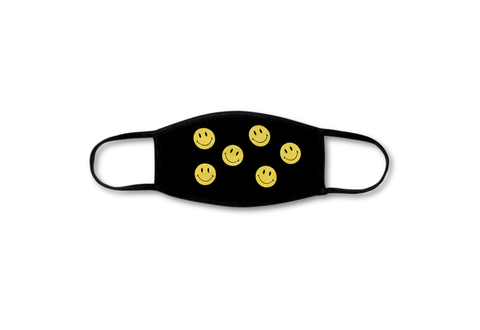  Chinatown Smiley Dots Face Mask Black 