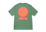  STUSSY 8 BALL GRID TEE GREEN 