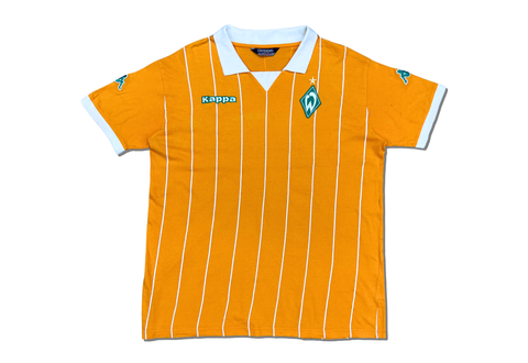  Vintage 2004-05 Kappa Werder Bremen Soccer Team Shirt Orange 