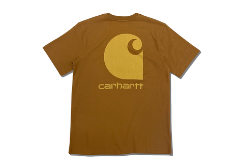  Carhartt Relaxed Fit Heavyweight Short-Sleeve Pocket "C" Graphic Tee Brown 