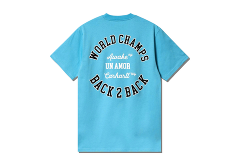  Carhartt WIP x Awake NY Pocket Tee Blue 