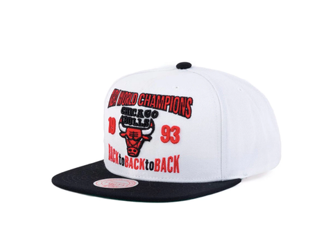  Mitchell & Ness Chicago Bulls Back To 93 Snapback White (Retro) 