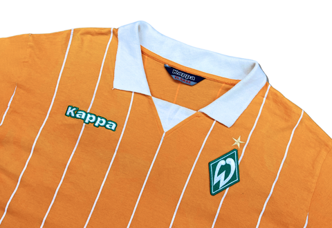  Vintage 2004-05 Kappa Werder Bremen Soccer Team Shirt Orange 