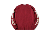  Kapital 5G Wool Bone Crew Sweater Red 