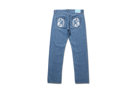  Icecream Washed Denim Pants Blue 