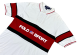  Polo Ralph Lauren Sport Striped Center Logo White 