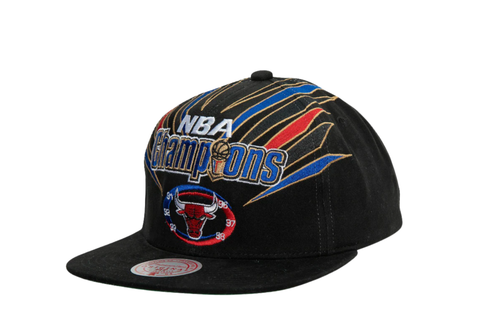  Mitchell & Ness Chicago Bulls 1998 Final Champions Snapback Black (Retro) 