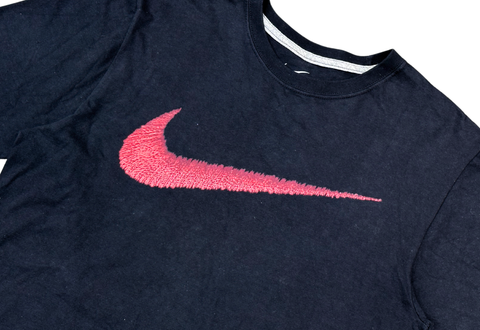  Vintage Nike Regular Fit Big Red Logo Tee Black 