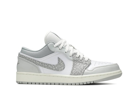  Air Jordan 1 Low PRM Smoke Grey Elephant 
