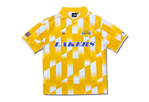  New Era La Lakers NBA Soccer Jersey Yellow White 