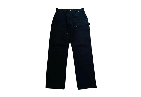  Carhartt Duck Canvas Double Knee Black Work Pants 