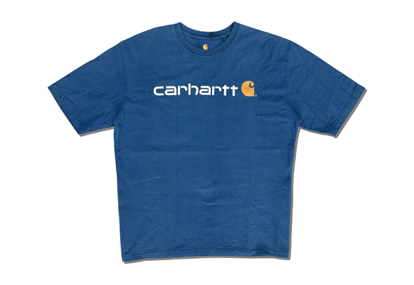  Carhartt Signature Logo Tee Heather Blue 