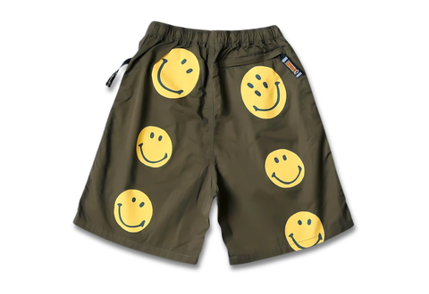  Kapital Shorts Yellow Smiley Rainy Shorts Olive Yellow 