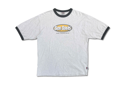  Vintage Ben Davis Ringer White Tee 