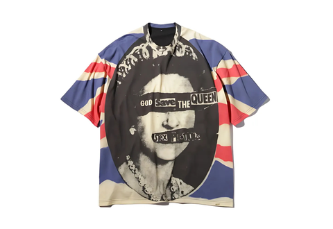  MASTERMIND WORLD x SEX PISTOLS God Save The Queen Black Tee 