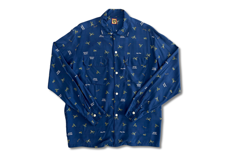  HUMAN MADE DUCK PATTERN ALOHA DUCK PRINT RAYON ALOHA SHIRT 