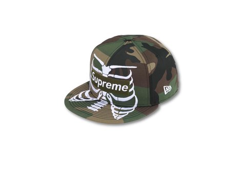  Supreme x New Era Bones Box Logo Fitted Hat SS25 