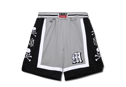  Mitchell & Ness X Mastermind Mesh Shorts Grey Black 