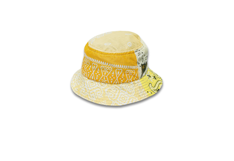  Kapital Bandana Patchwork Yellow Bucket Hat 