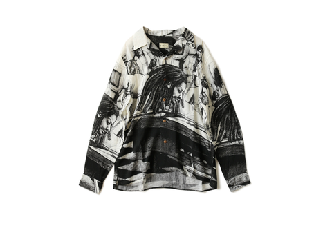  Kapital Hustler Aloha Shirt Grey 