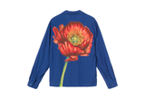  STUSSY BIG POPPY LS BLUE SHIRT 