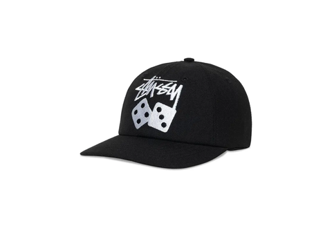  Stussy Low Profile Stock Dice Snapback Black 