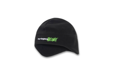  Stussy x Our Legacy Work Shop Polar Fleece Beanie Black 