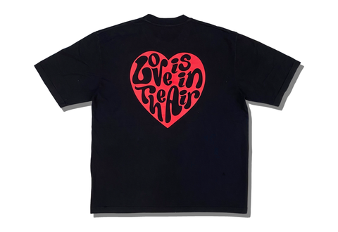  The Air Saigon Merchandise "Heart is in The Air" Black Tee 
