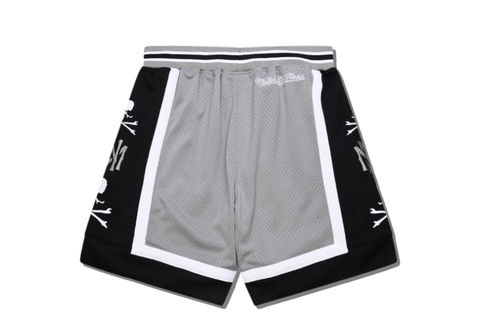  Mitchell & Ness X Mastermind Mesh Shorts Grey Black 