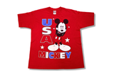  Vintage 90s Jerry Leigh Mickey Unlimited Disney US Red Graphic Tee 