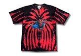  Vintage Universal Studios Spider-Man Tie Dye Black Red 