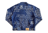  Stussy Zip Work Jacket City Link Denim 