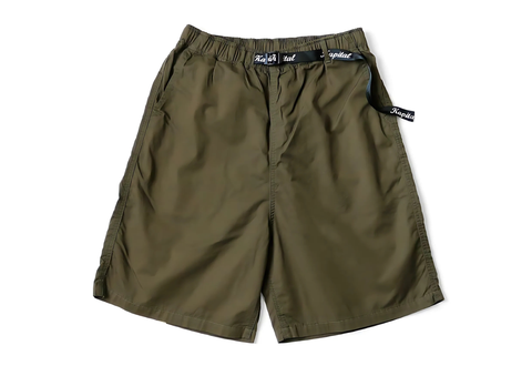  Kapital Shorts Yellow Smiley Rainy Shorts Olive Yellow 