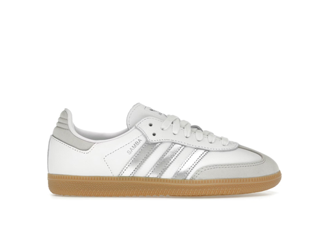  adidas Samba OG White Silver Metallic Grey (Women's) 