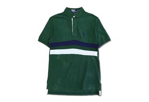  Polo Ralph Lauren Rugby Stripe Polo Shirt Green 