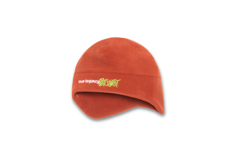  Stussy x Our Legacy Work Shop Polar Fleece Beanie Rust 