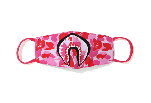  BAPE ABC CAMO SHARK MASK PINK 
