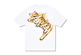  Stussy Burning Stock Tee White 