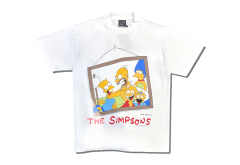  Vintage SSI Express The Simpsons Family Potrait Matt Groening Tee White 