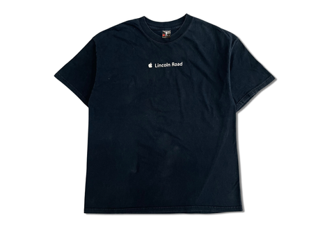  Vintage Apple Lincoln Road Hanes Beefy Tee Black 
