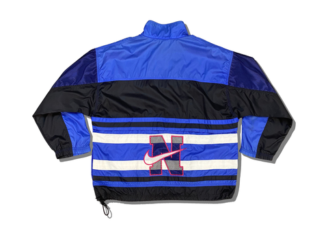  Vintage Nike Windbreaker Jacket Black Blue 
